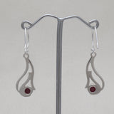 925 Starling Silver Ruby Earring