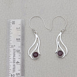 925 Starling Silver Ruby Earring