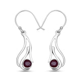 925 Starling Silver Ruby Earring