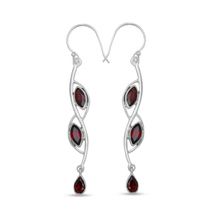 925 Silver Peridot Earrings