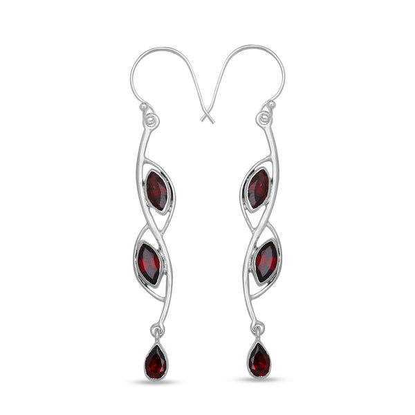 925 Silver Peridot Earrings