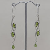 925 Silver Peridot Earring