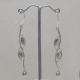 925 Silver Peridot Earring