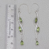 925 Silver Peridot Earring