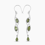 925 Sterling Silver Peridot Earrings