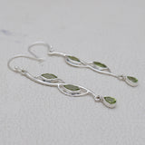 925 Silver Peridot Earring