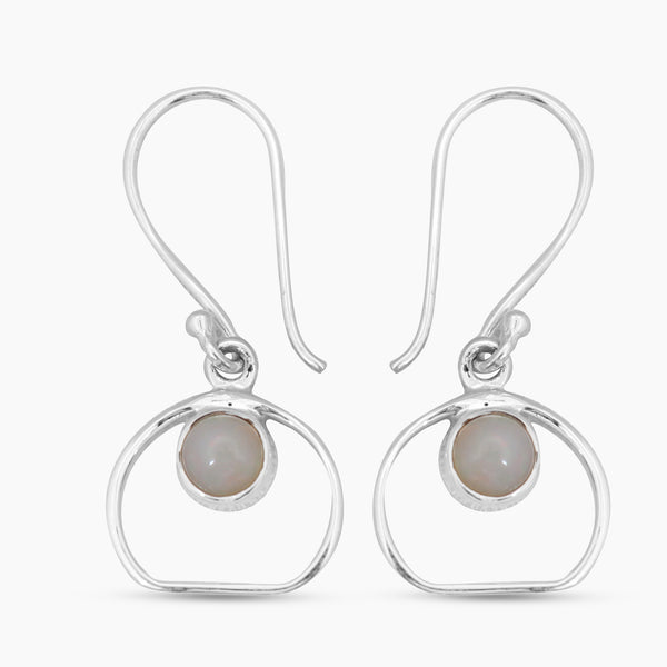 Ethiopian Opal Silver Earrings