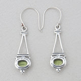 Garnet Silver Earrings