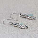 Ethiopian Opal Silver Earrings