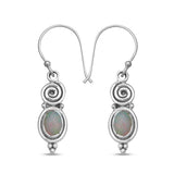 Ethiopian Opal Silver Earrings