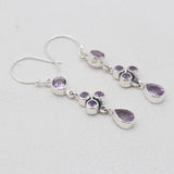 Amethyst Silver Earrings