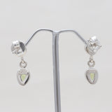 925 Sterling Silver Peridot Drop Earrings