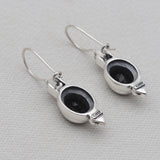 Crystal Quartz Silver Earrings