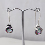 Mystic Quartz Silver Earrings