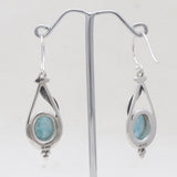 Blue Kyanite Silver Earrings