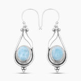Blue Kyanite Silver Earrings