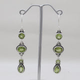 Smoky Quartz Silver Earrings