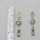 Smoky Quartz Silver Earrings