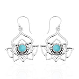 Mexican Turquoise Silver Earring