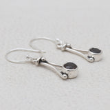 Garnet Silver Earrings