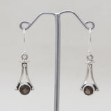 Garnet Silver Earrings