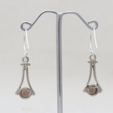 Garnet Silver Earrings