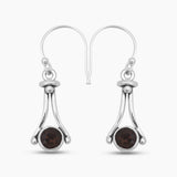 Garnet Silver Earrings
