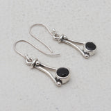 Garnet Silver Earrings
