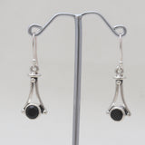 Garnet Silver Earrings