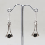 Garnet Silver Earrings