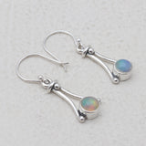 Garnet Silver Earrings