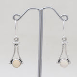 Garnet Silver Earrings