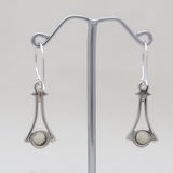 Garnet Silver Earrings