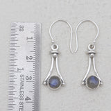 Garnet Silver Earrings