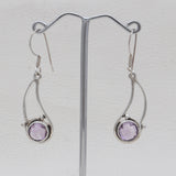 Natural Citrine Silver Earrings