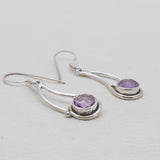 Natural Citrine Silver Earrings