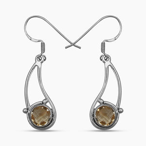 Amethyst Silver Earrings