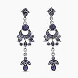 925 Sterling Silver Iolite Drop Earrings