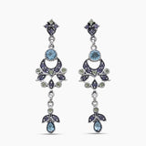 925 Sterling Silver Iolite Drop Earrings