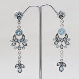 925 Sterling Silver Iolite Drop Earrings