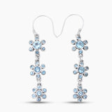 925 Sterling Silver Citrine Dangle Earrings