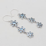 925 Sterling Silver Citrine Dangle Earrings