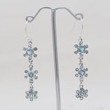 925 Sterling Silver Citrine Dangle Earrings