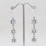 925 Sterling Silver Citrine Dangle Earrings