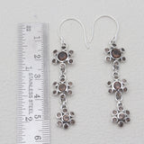 925 Sterling Silver Citrine Dangle Earrings