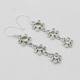 925 Sterling Silver Citrine Dangle Earrings