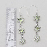 925 Sterling Silver Citrine Dangle Earrings