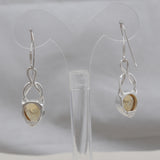 Natural Citrine Silver Earrings