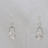 Natural Citrine Silver Earrings