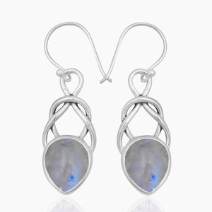 Natural Citrine Silver Earrings